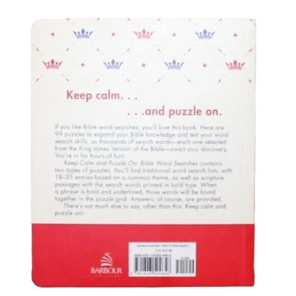 Keep Calm and Puzzle On: Bible Word Searches: 99 Puzzles - Picture 3 of 5